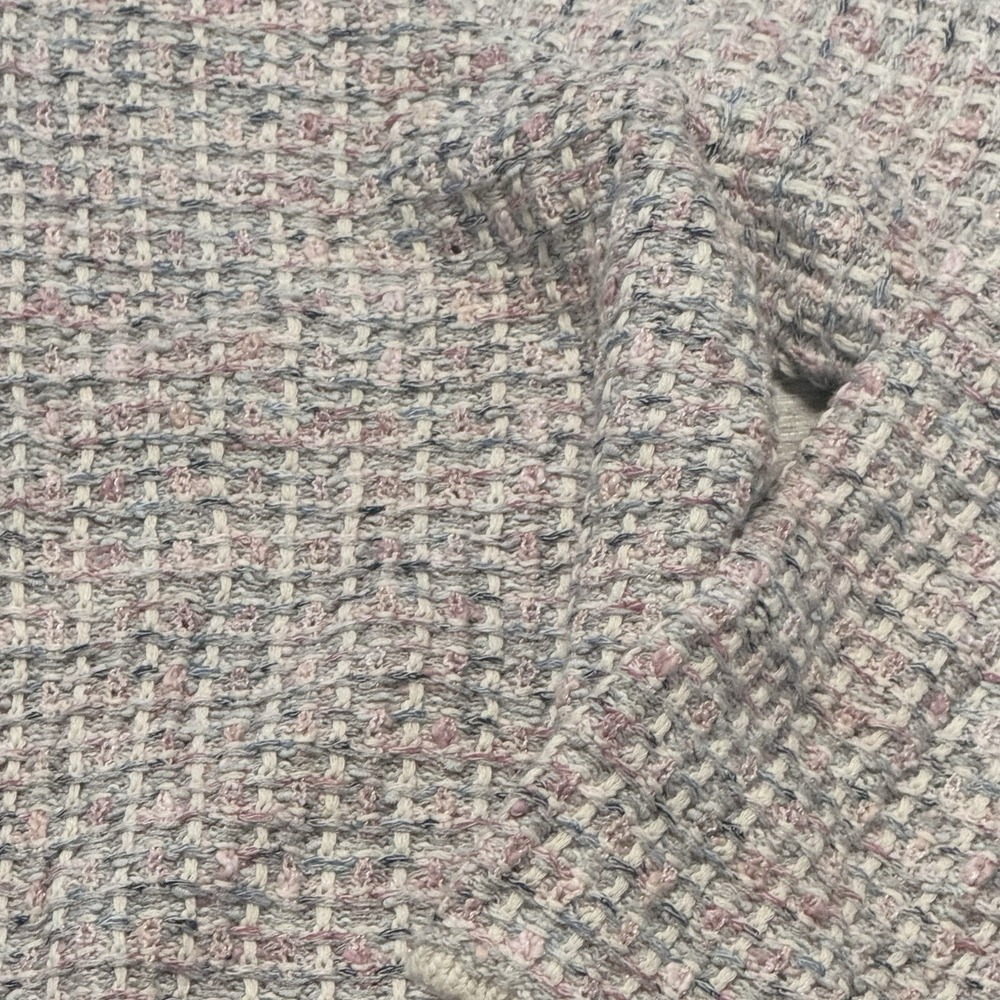J Jill Sweater Cardigan Pink Gray Girly Spring Knit Pockets Size 3X New - Picture 5 of 9